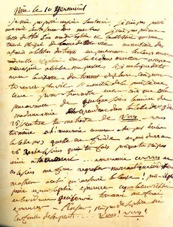 lettre manuscrit