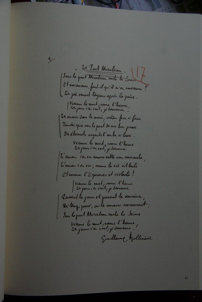 Manuscrit Appolinaire
