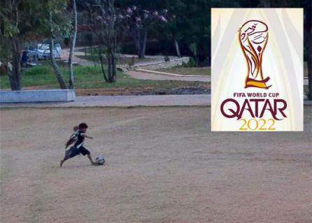 enfant foot et Qatar 2022 